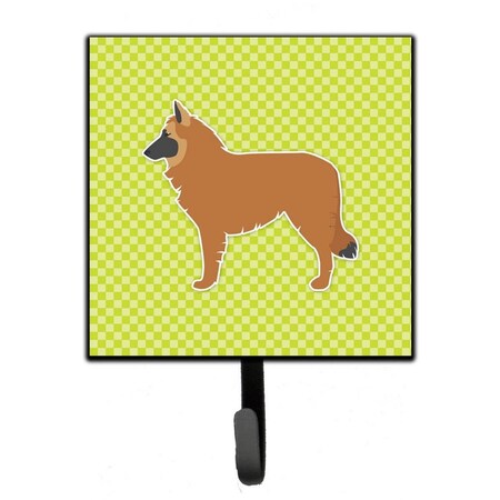 Carolines Treasures Belgian Shepherd Checkerboard Green Leash or Key Holder BB3861SH4